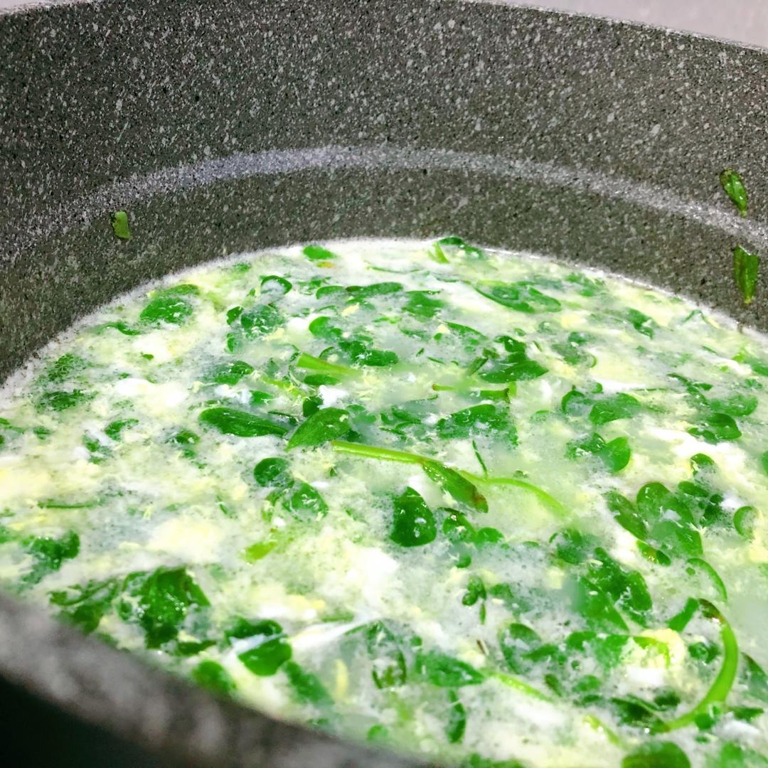 马齿苋鸡蛋面汤