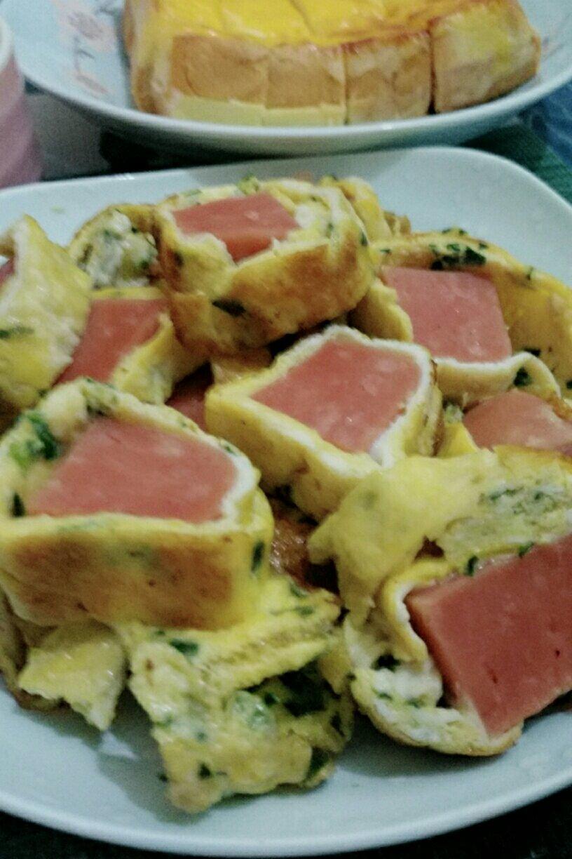 爆浆芝士火腿三明治