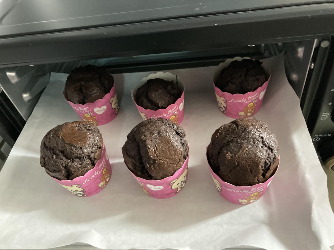 巨简单❗️超快速❗️巧克力玛芬蛋糕❗️好吃哭了