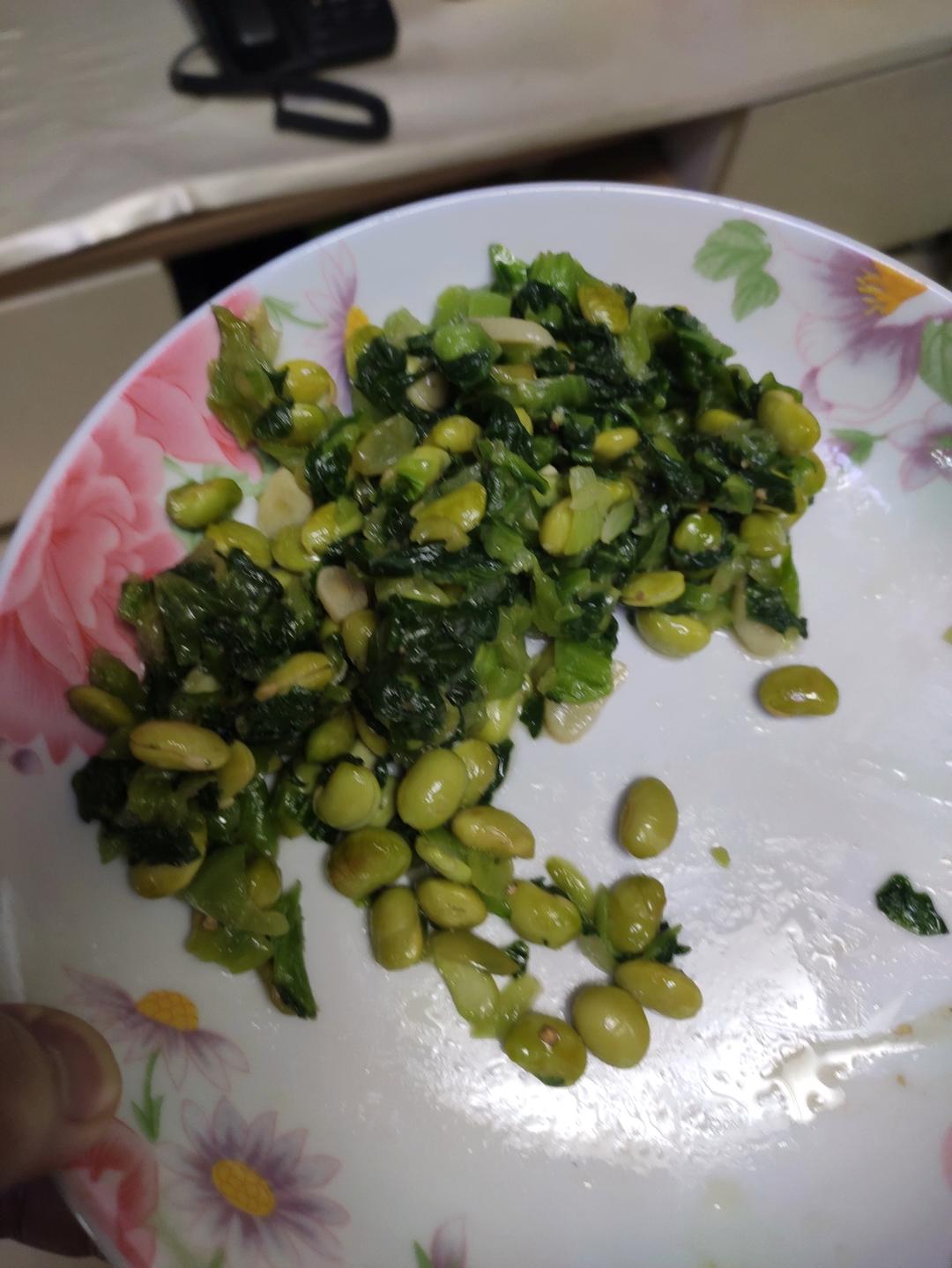 毛豆子凿盐挤【家乡特色菜】