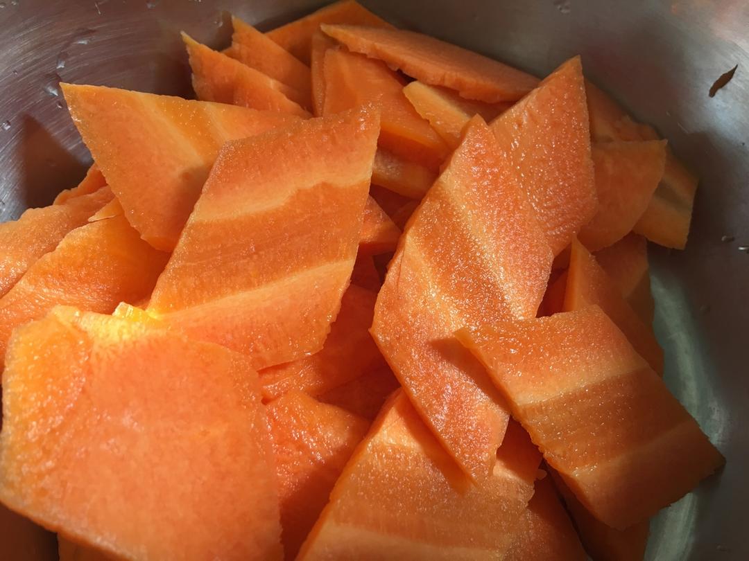 grace1340做的胡萝卜切菱形