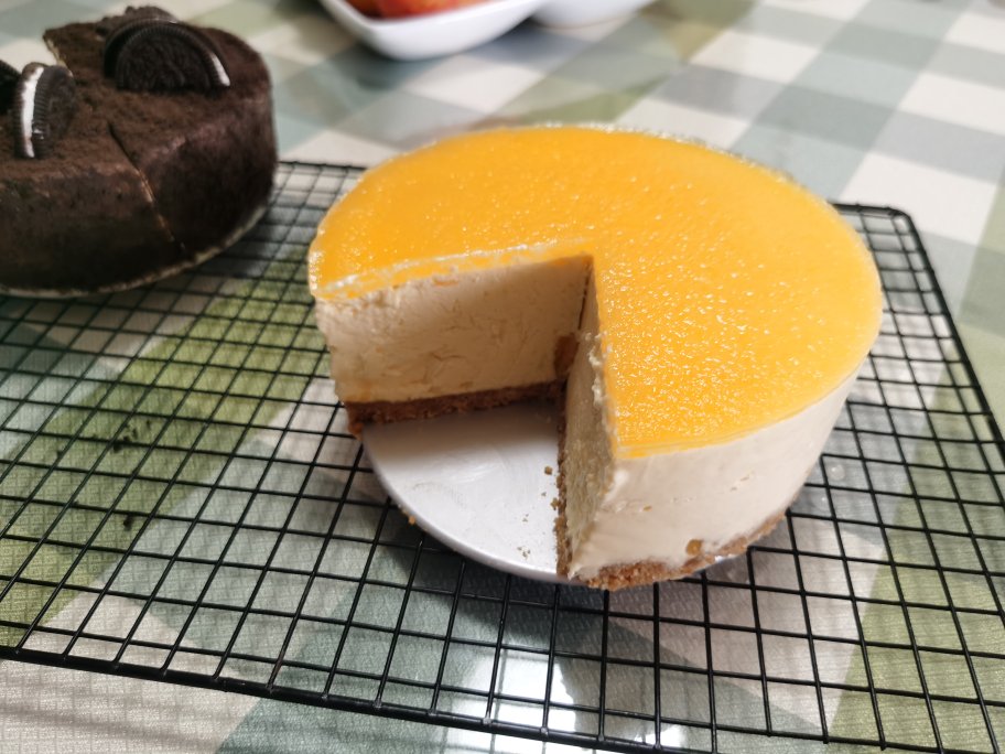 日本人气烘培博主的六寸芒果芝士蛋糕（无需烤箱和鸡蛋）
