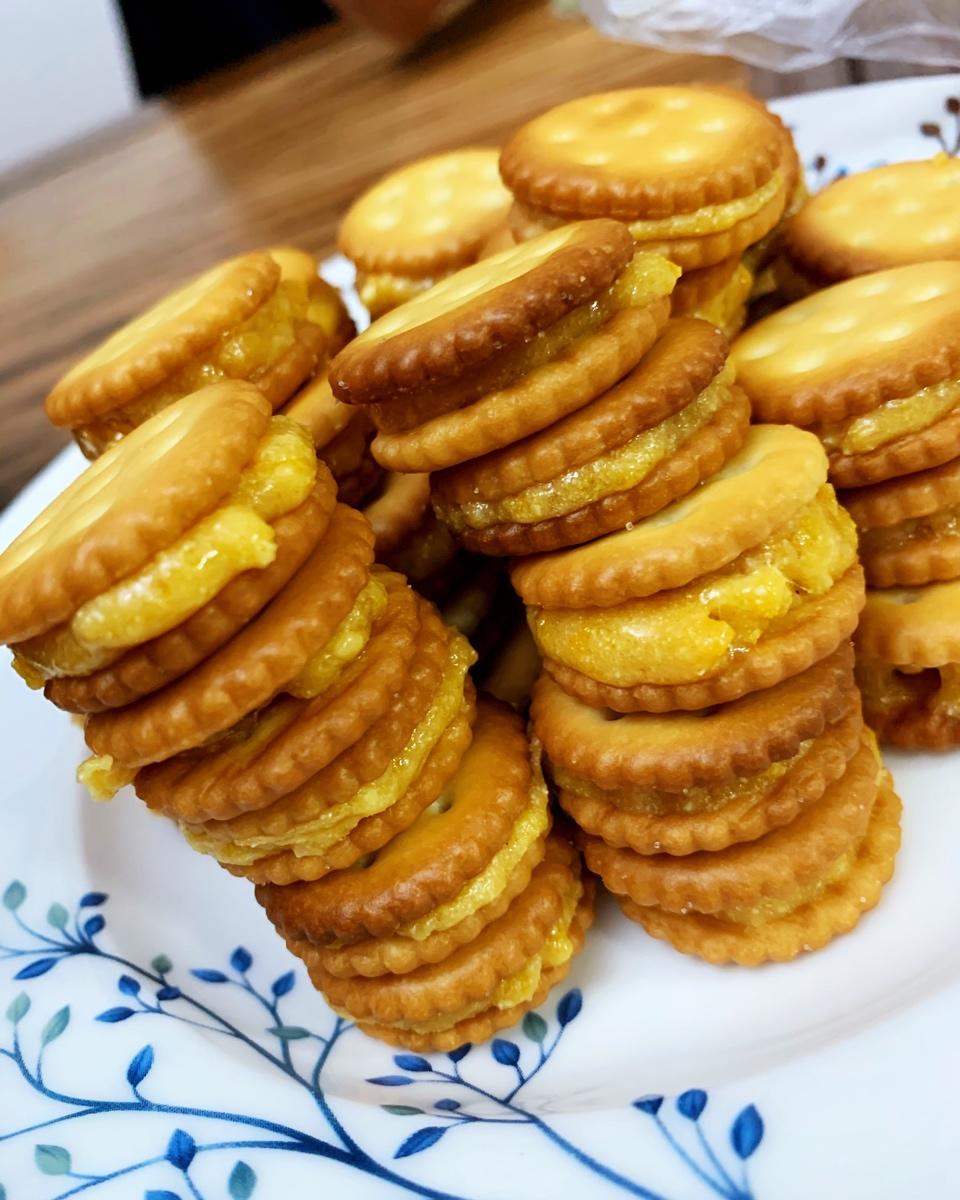 🔥超级拉丝的咸蛋黄纽扣饼干