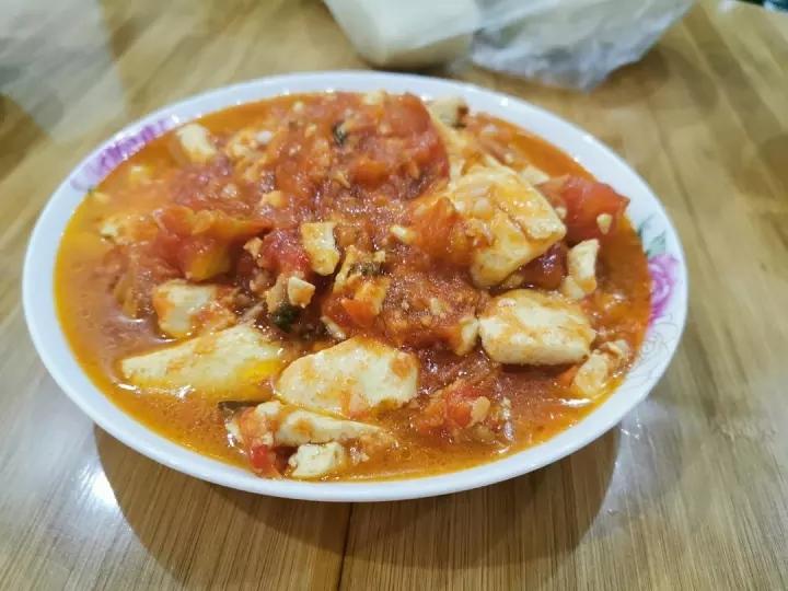 西红柿烧豆腐