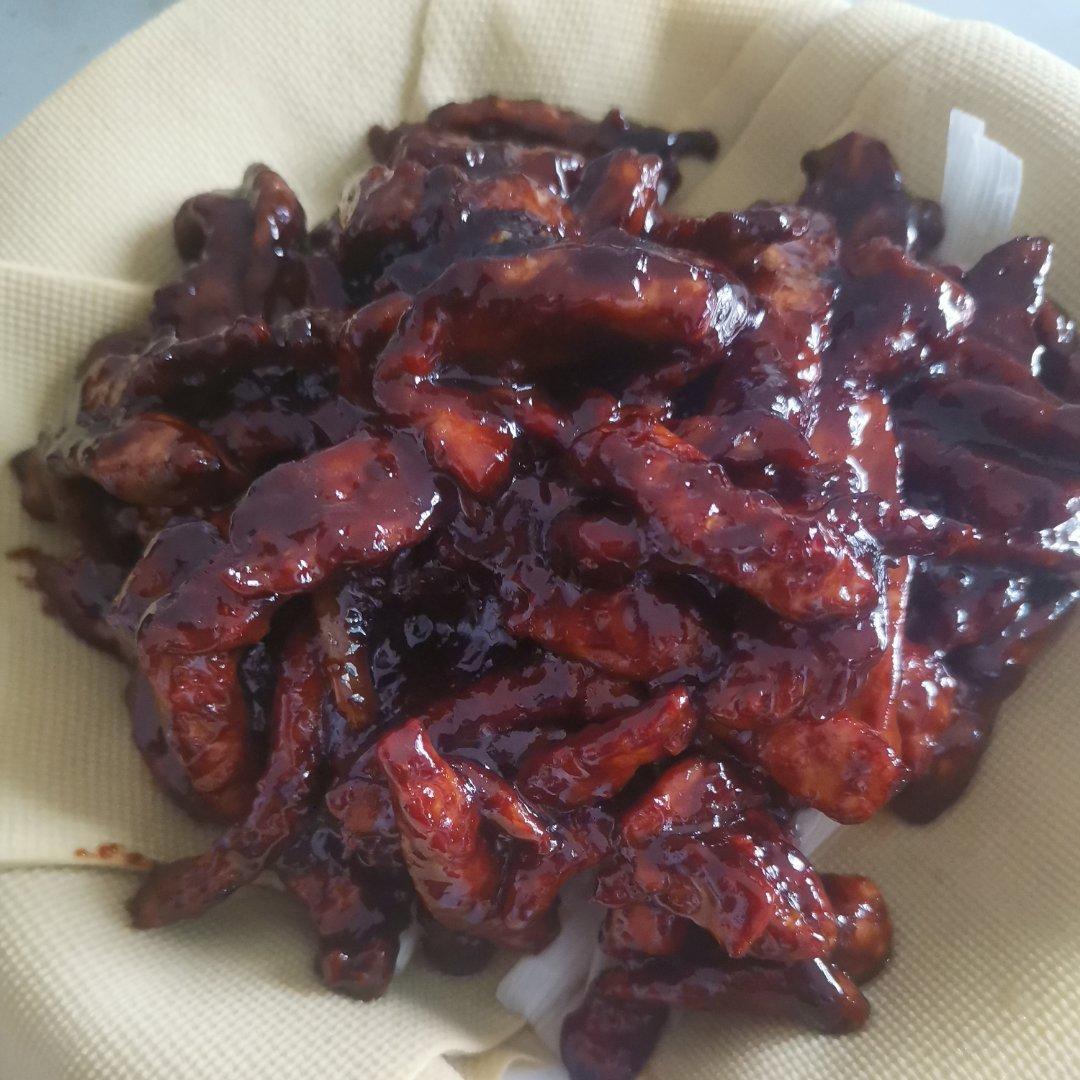 传统做法 京酱肉丝