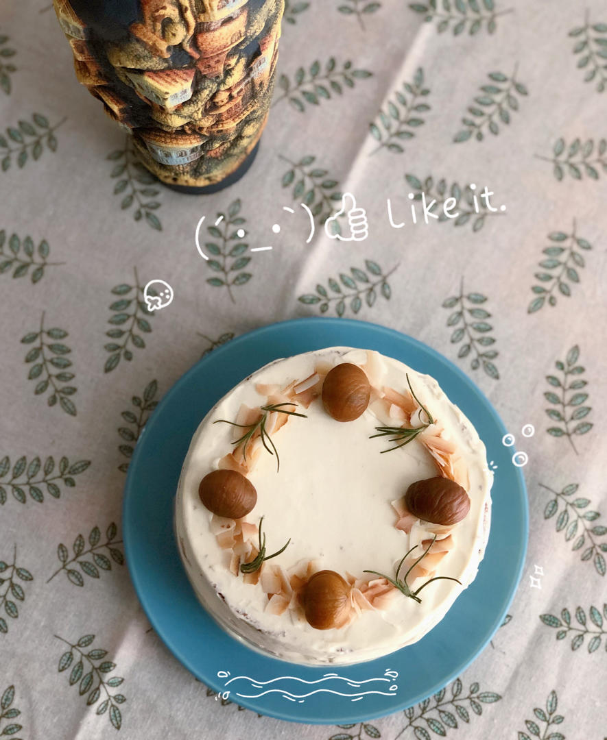 《Tinrry+》香蕉巧克力戚风裸蛋糕（6寸）~浓郁巧克力，香甜软糯的香蕉果肉~