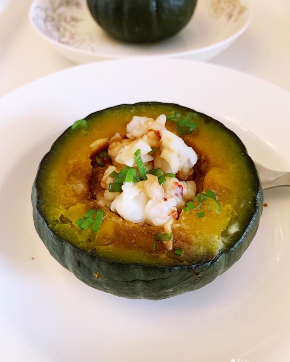 贝贝南瓜虾仁蛋羹