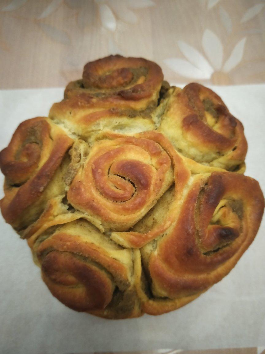 紫慕涵莎做的烤花馍兰州宁夏反正就是很民族很家乡很好吃的烤馍馍