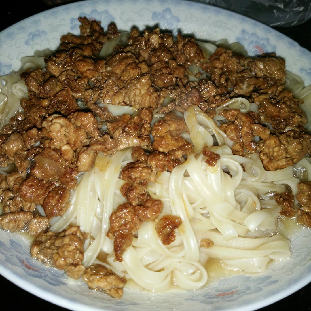 肉末豆角面条