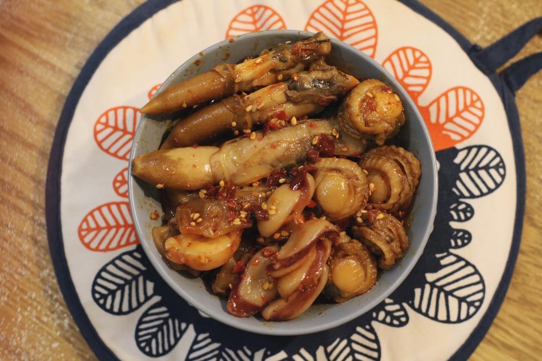 麻辣扇贝肉、海鲜冷吃（追剧、下酒、超过瘾）