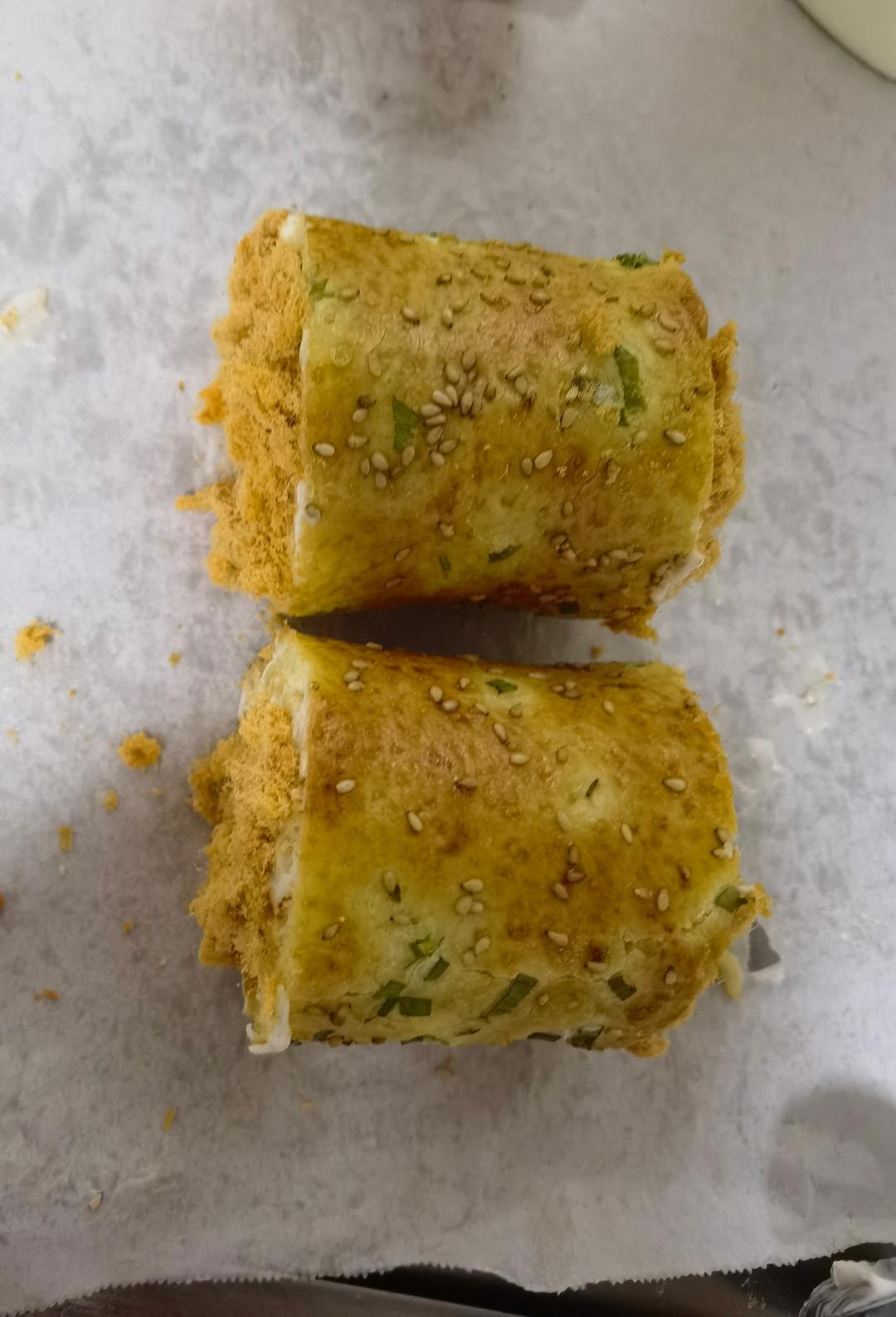 回忆的味道---肉松面包卷