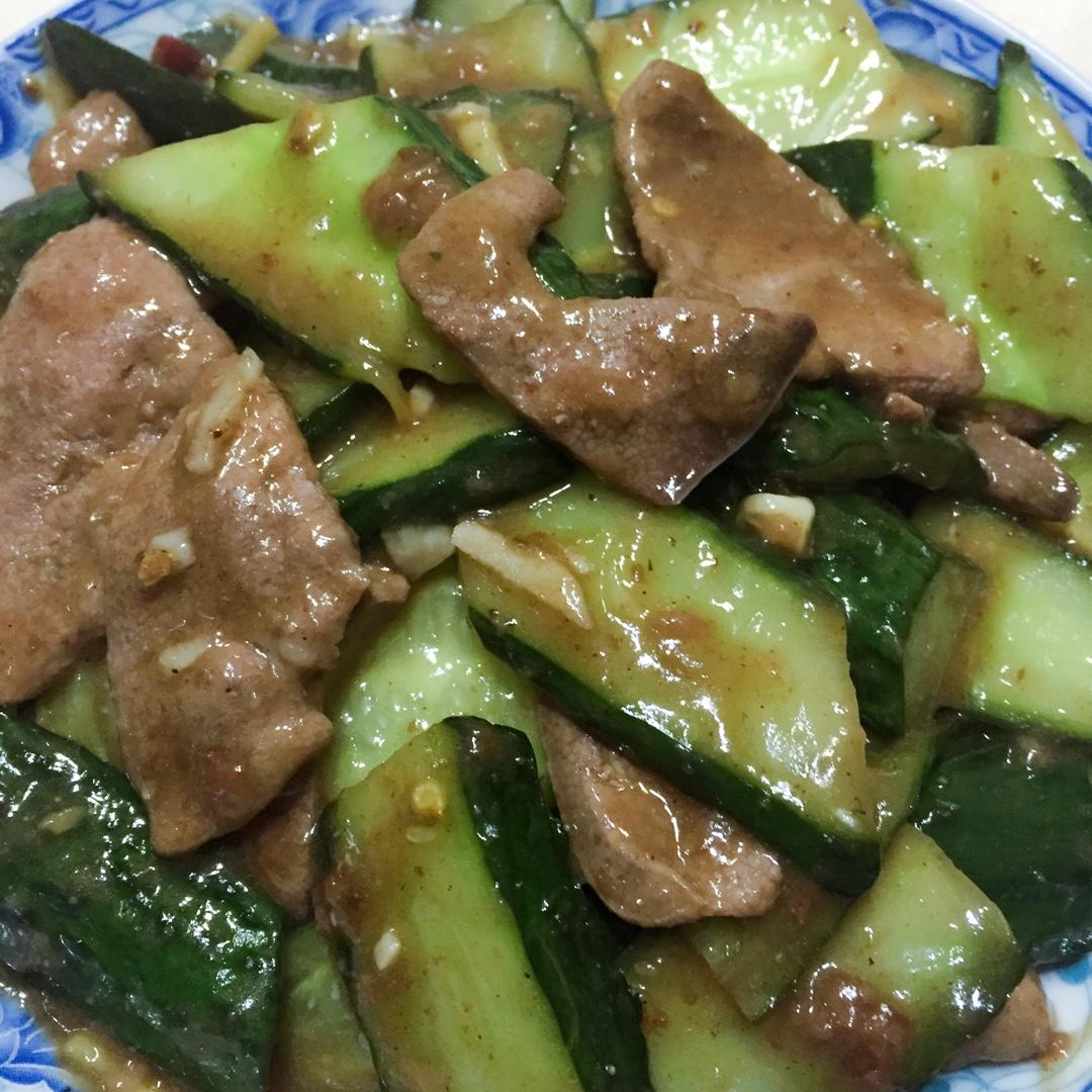 辣椒黄瓜溜猪肝