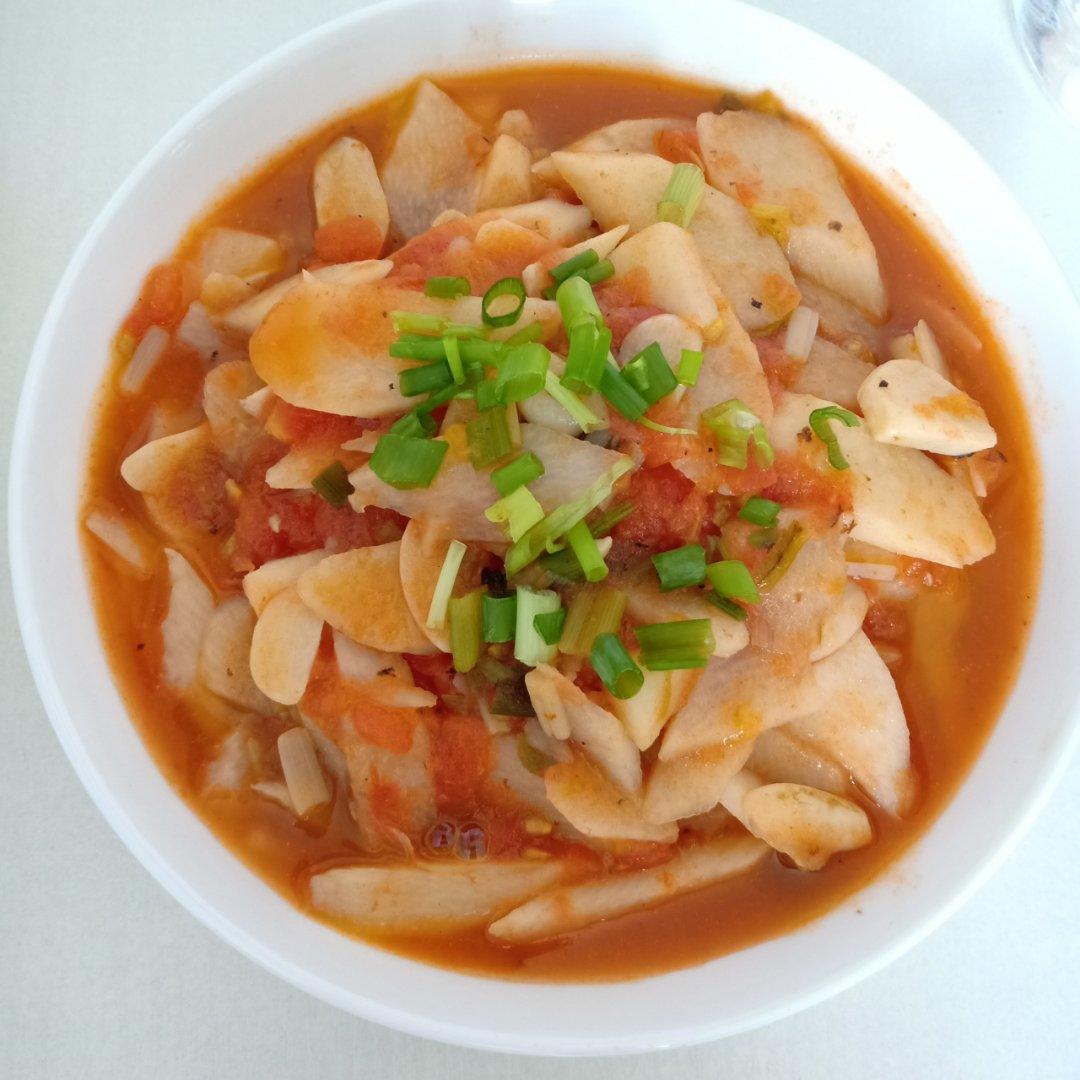 家常菜：🍅番茄山药