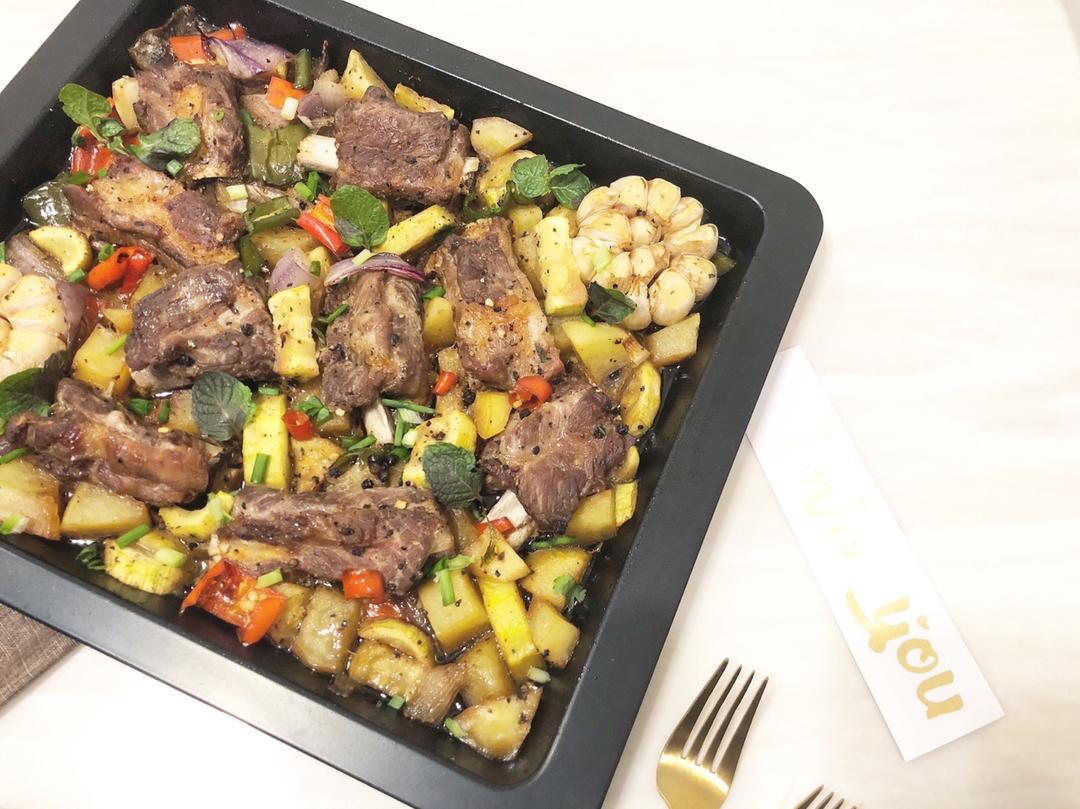 滋滋鲜嫩烤肋排——松下NN-CS89HS嵌入式微蒸烤一体机