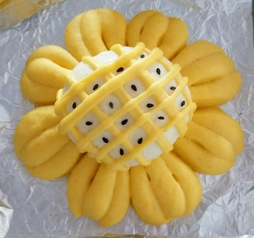 向日葵豆沙面包