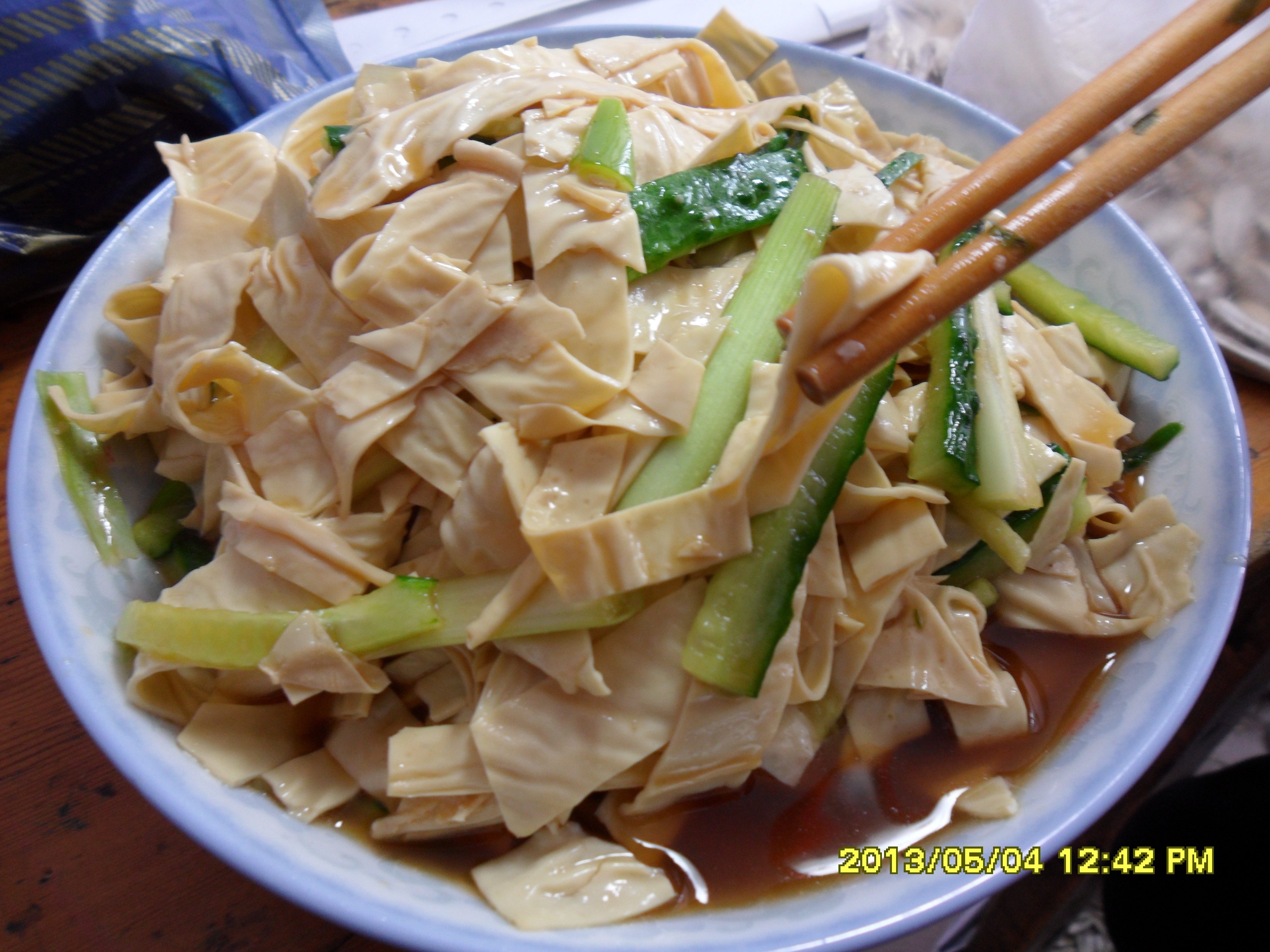 豆油皮拌黄瓜