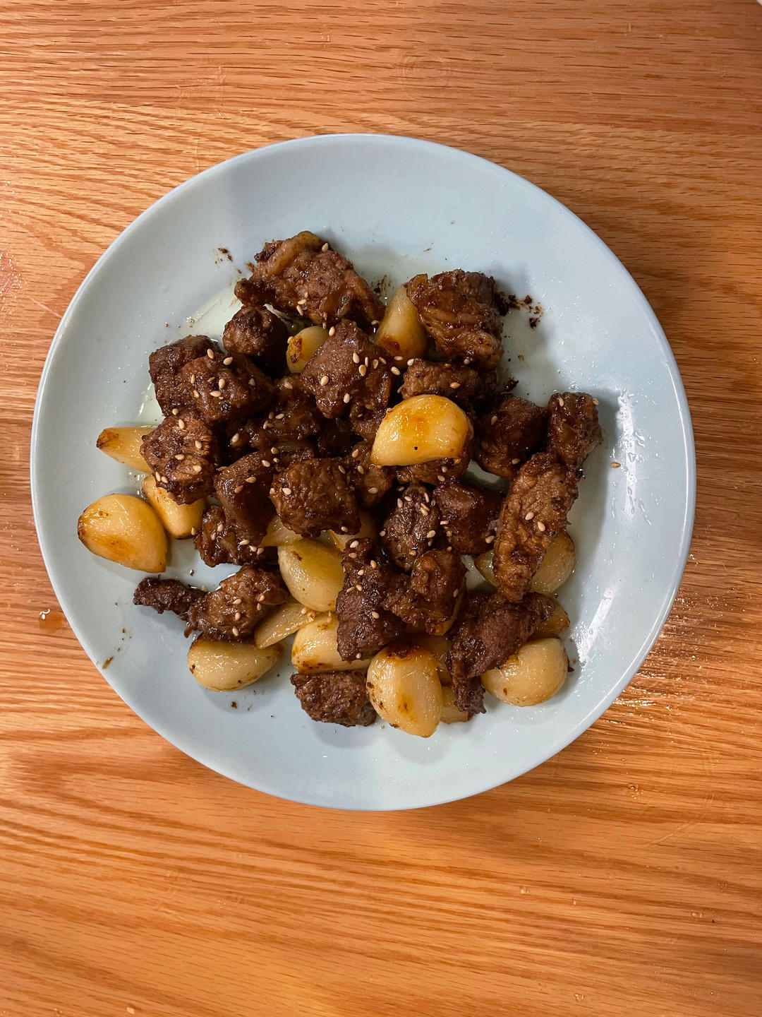 黑蒜子牛肉粒