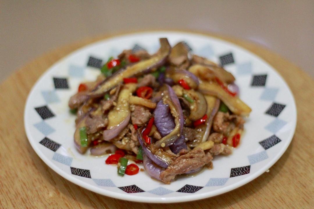 红烧肉沫茄子