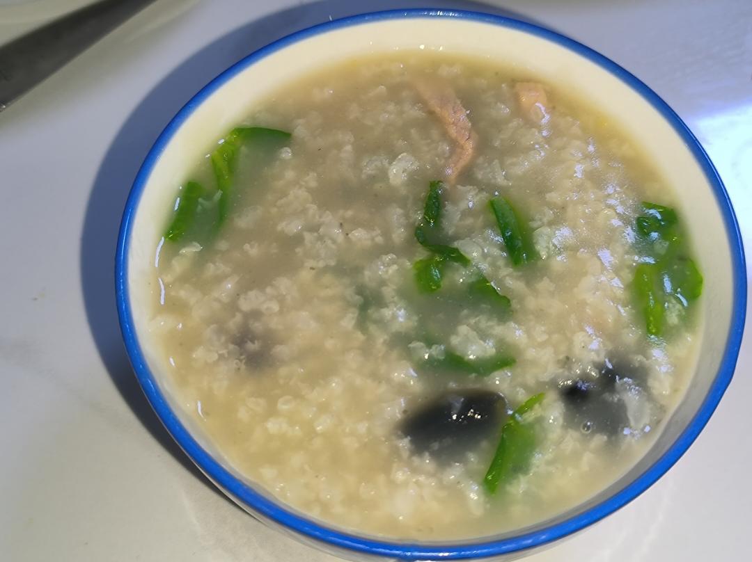 十五分钟快手之香滑皮蛋瘦肉粥(附五分钟电饭煲电压力锅更快捷方法)