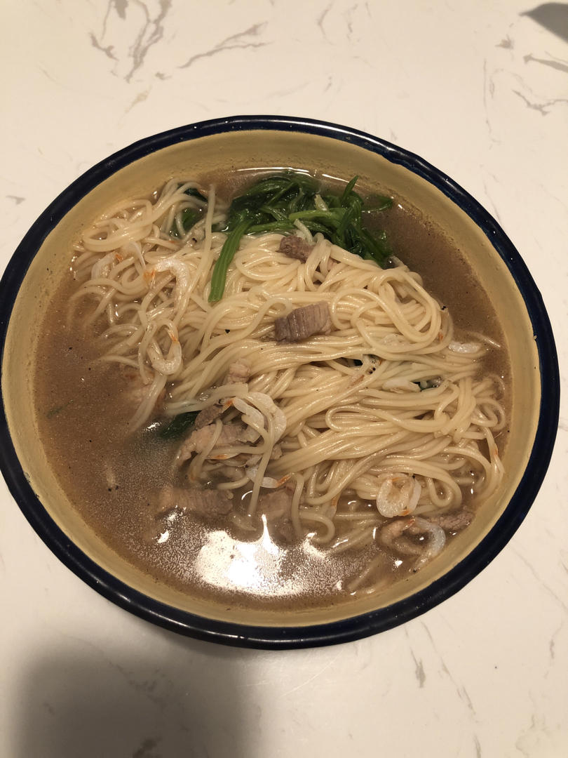 菠菜肉丝面（超简）