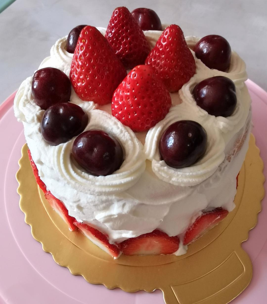 超级简单的味多美同款生日蛋糕（6寸），新手也能高度还原