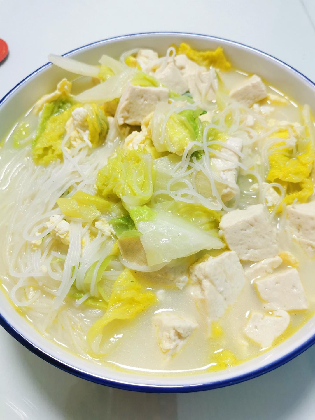 白菜豆腐汤
