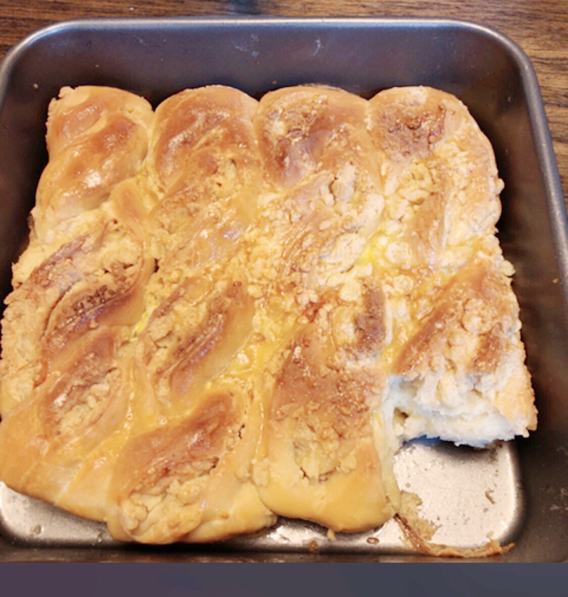 奶酥辫子面包（酸奶老面包）