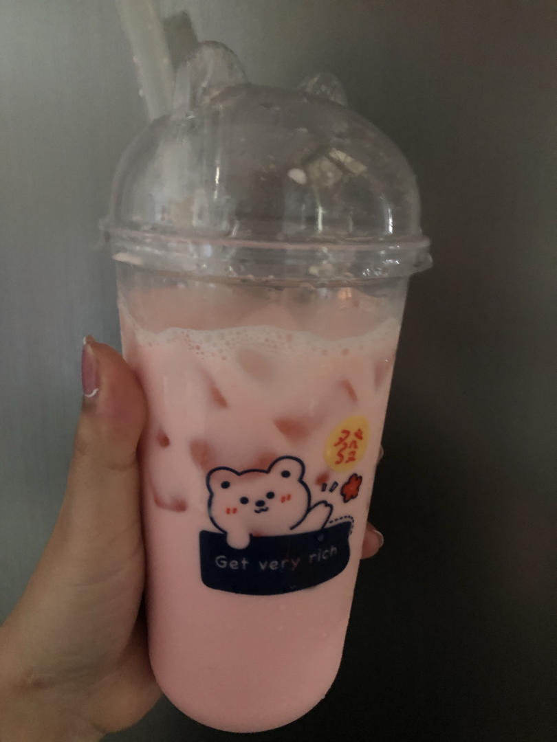 泰剧网红饮料pink ice milk粉红冻奶