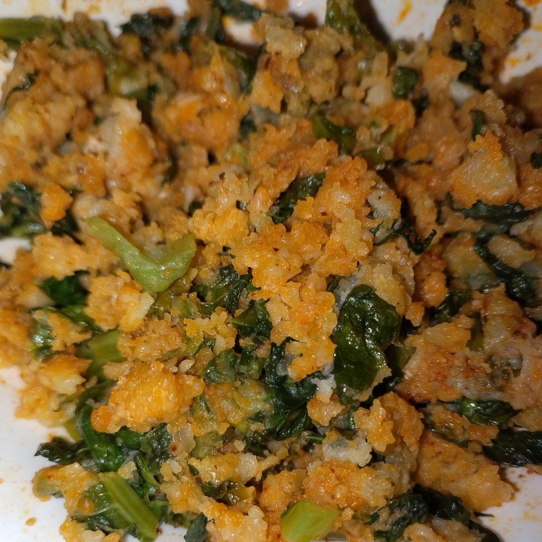 疫情消耗莴笋叶好方法—莴笋叶麦饭
