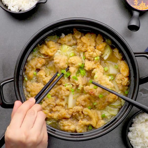 白菜炖小酥肉的做法视频 白菜炖小酥肉的做法步骤 下厨房