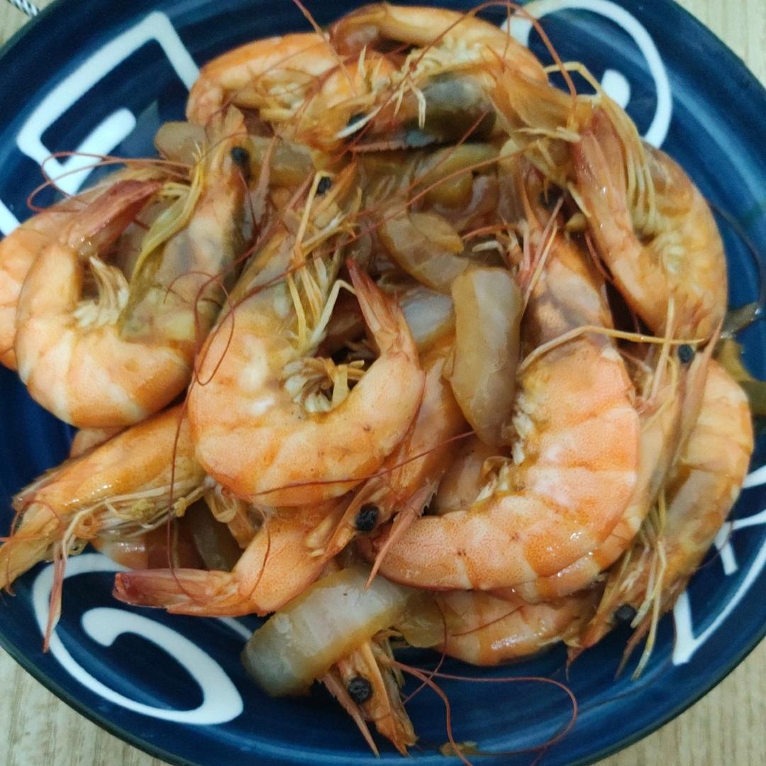 2021厨王争霸中的白兰地烧虾