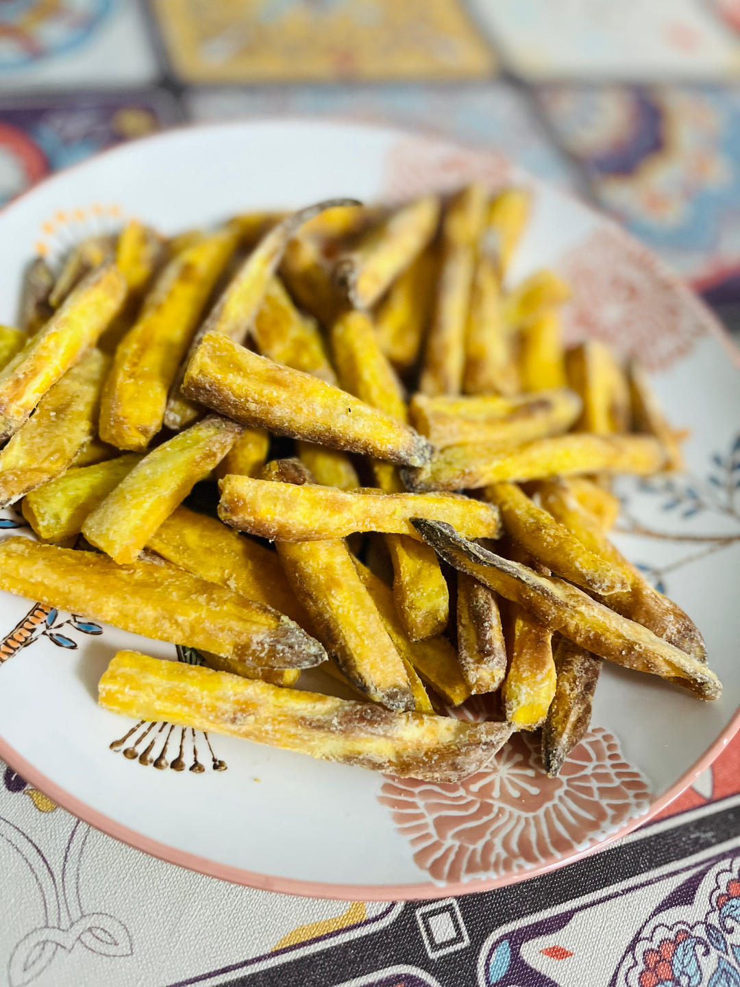 空气炸锅十五分钟搞定黄金红薯条