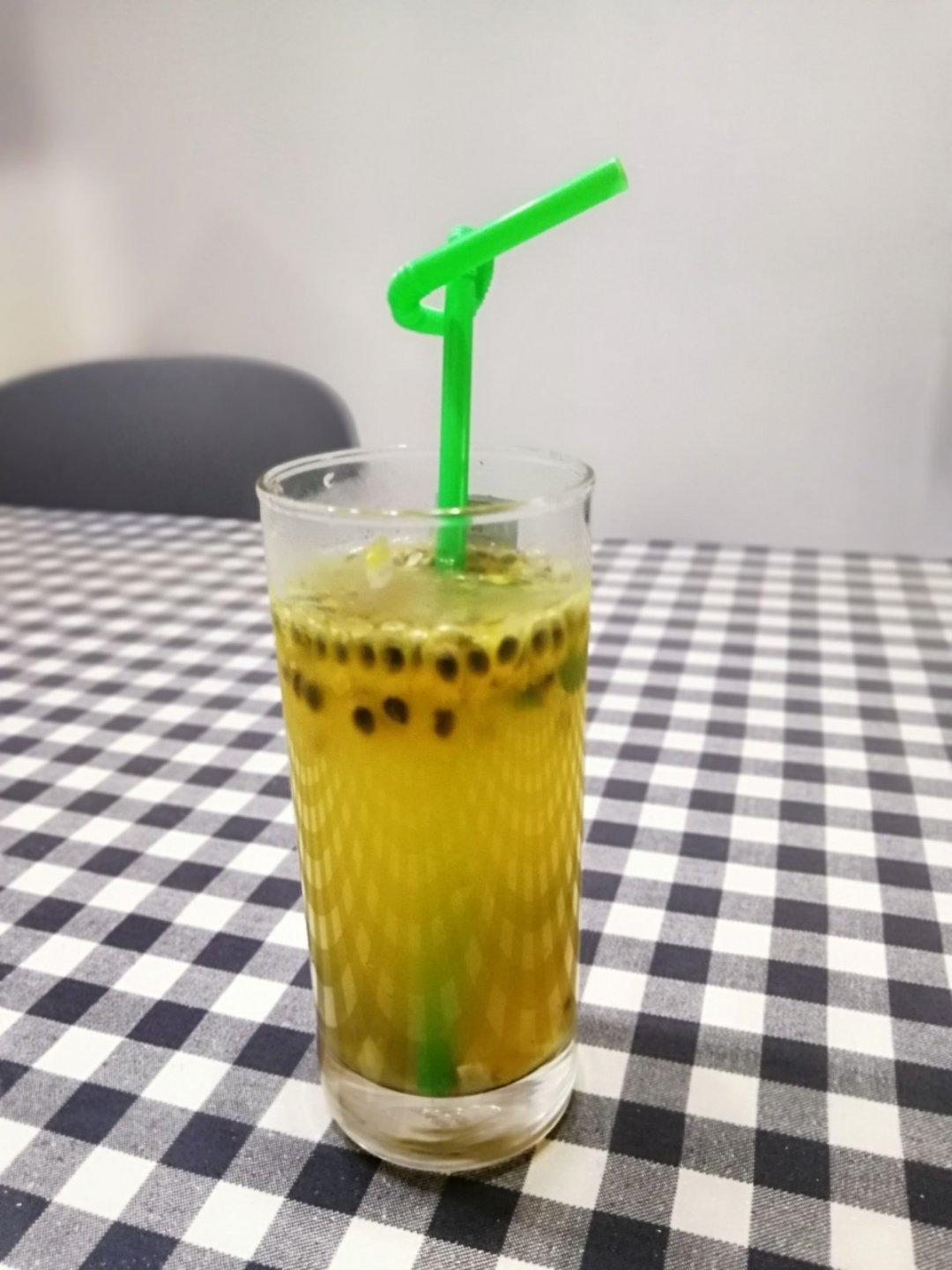 青柠/青桔百香果气泡水/夏日必备