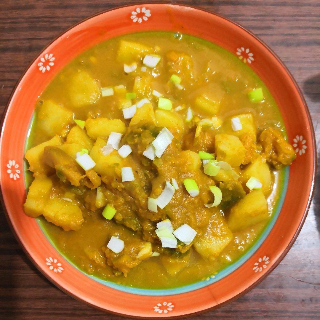 素食之南瓜炖土豆