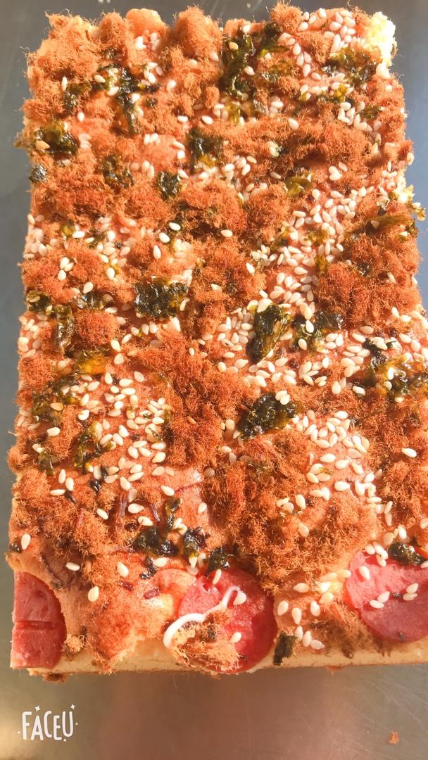 芝麻香葱肉松蛋糕（咸味）