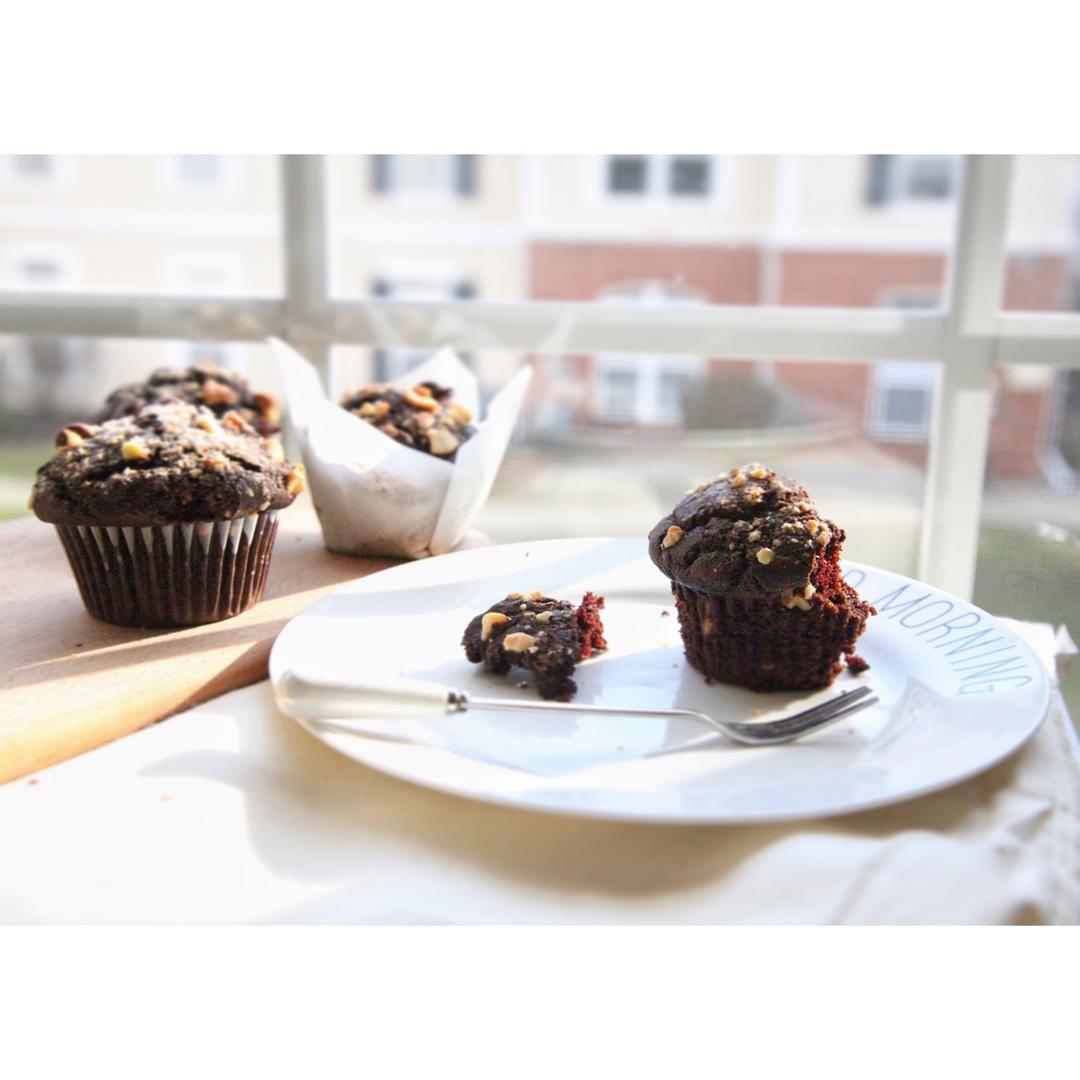 浓情巧克力摩卡马芬<Chocolate Espresso Muffins>