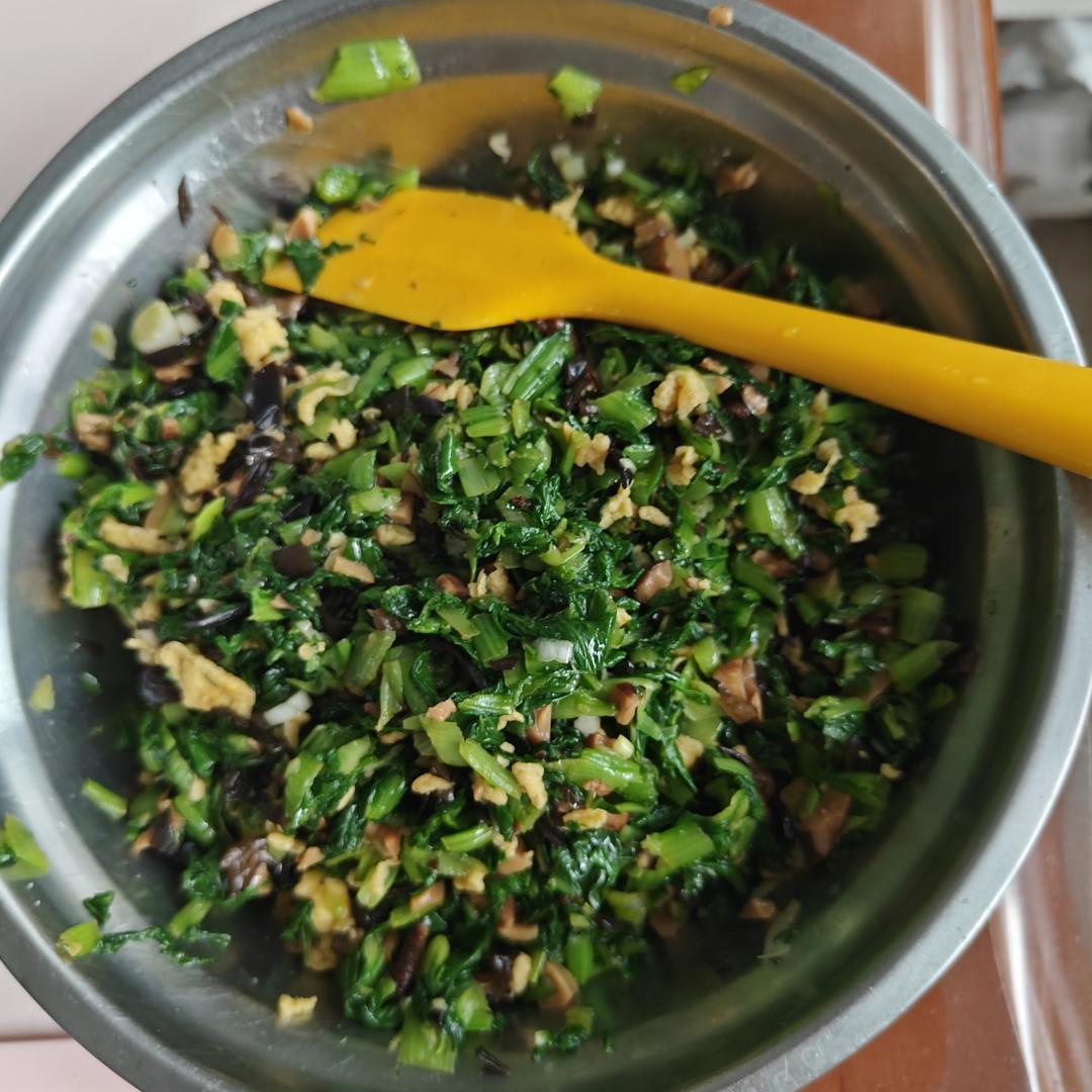 素蒸饺（香菇木耳小白菜馅）
