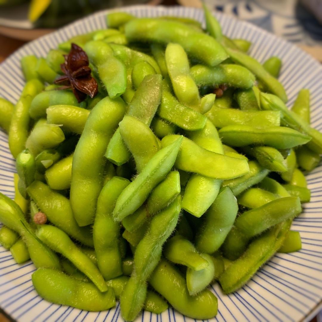 煮毛豆—不会变色版