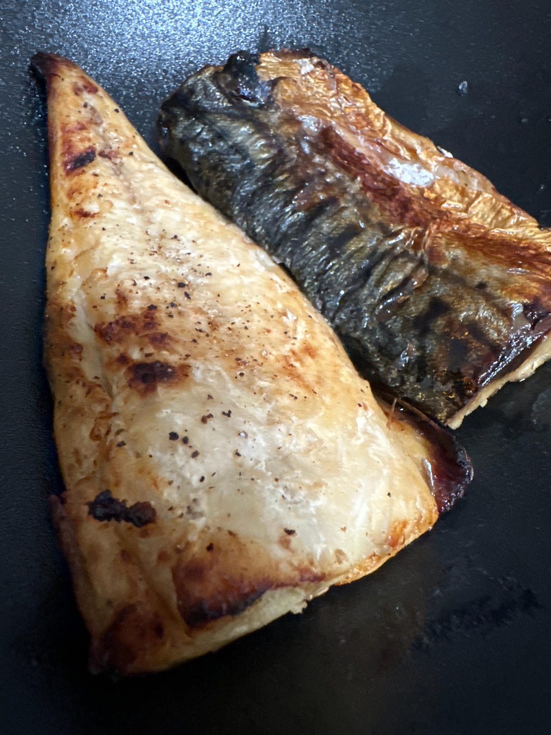 不输日料店的烤青花鱼（空气炸锅版）——无需油减脂