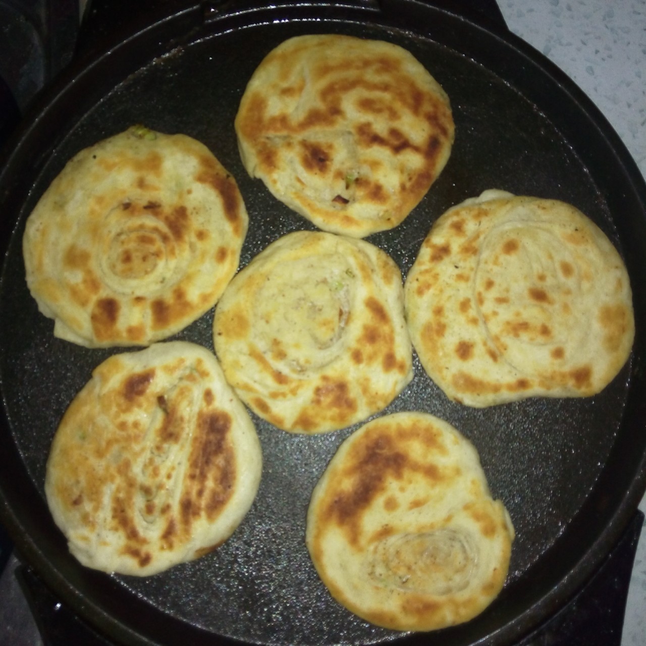 葱花手抓饼