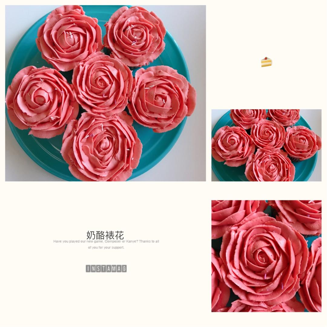 传统红丝绒杯子蛋糕（极软无泡打粉）Red velvet cupcake
