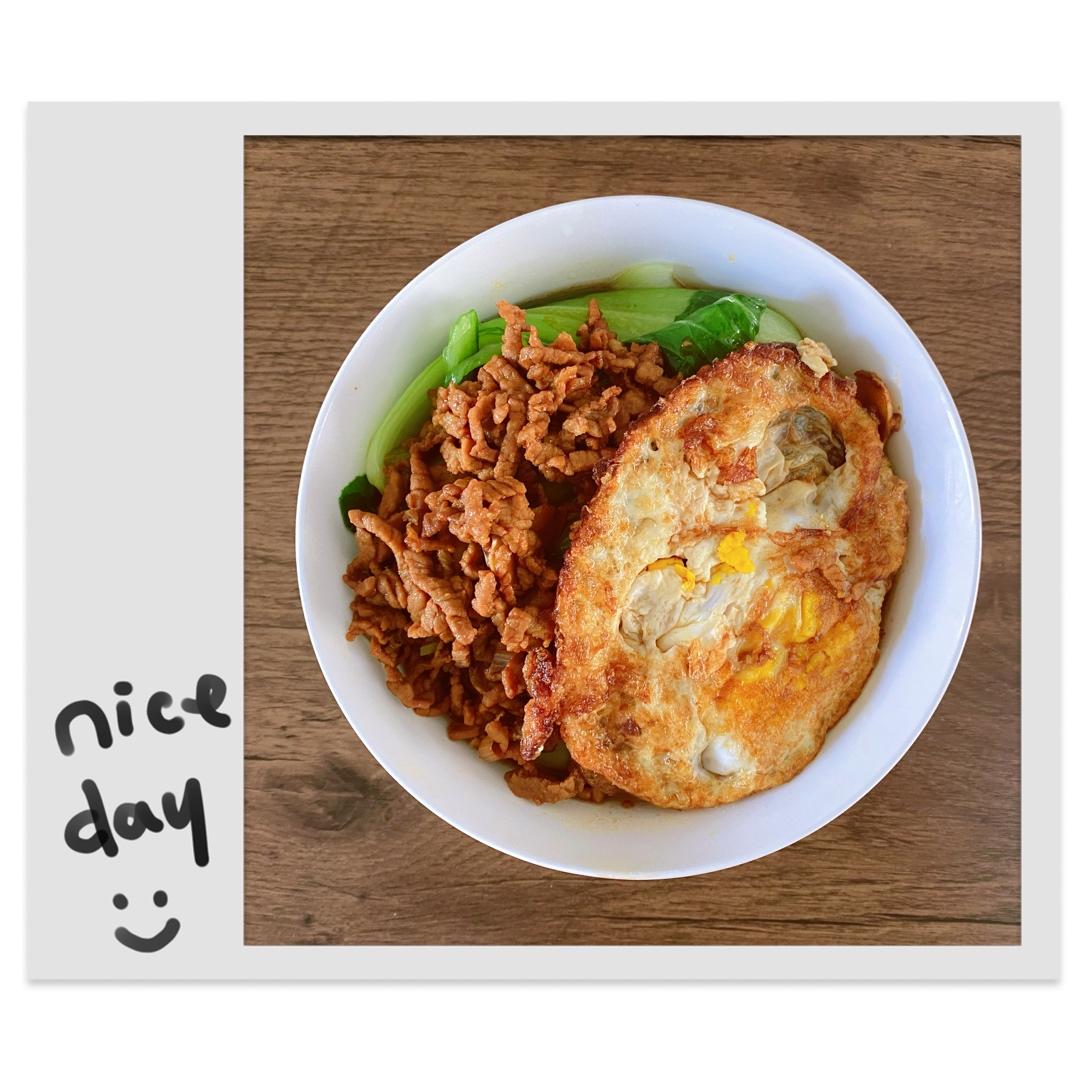 青菜肉丝面