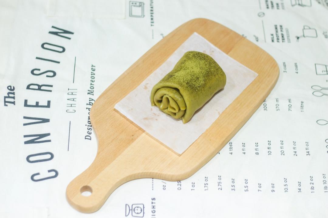 网红ins风抹茶蜜豆毛巾卷~安安原创~