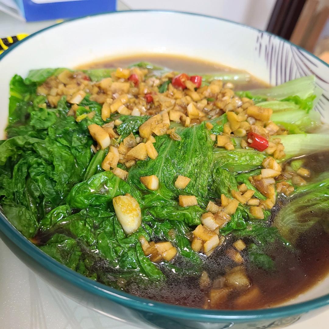 超级好吃低脂低热量的～蚝油生菜