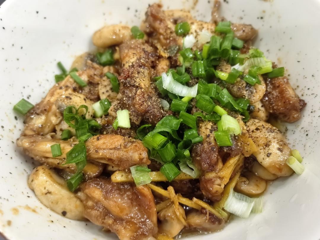 大师菜谱｜口蘑烧鸡翅