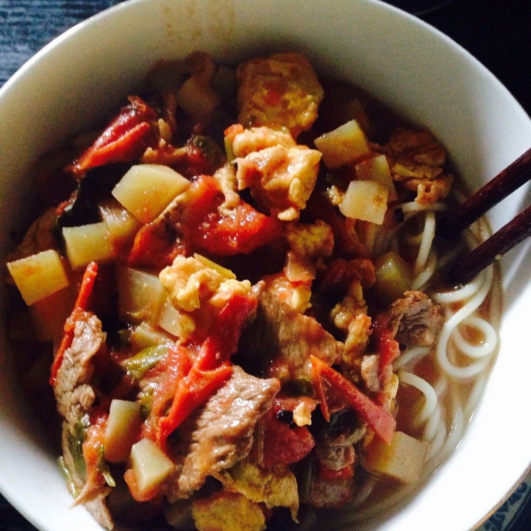 (外婆真传)西红柿打卤面