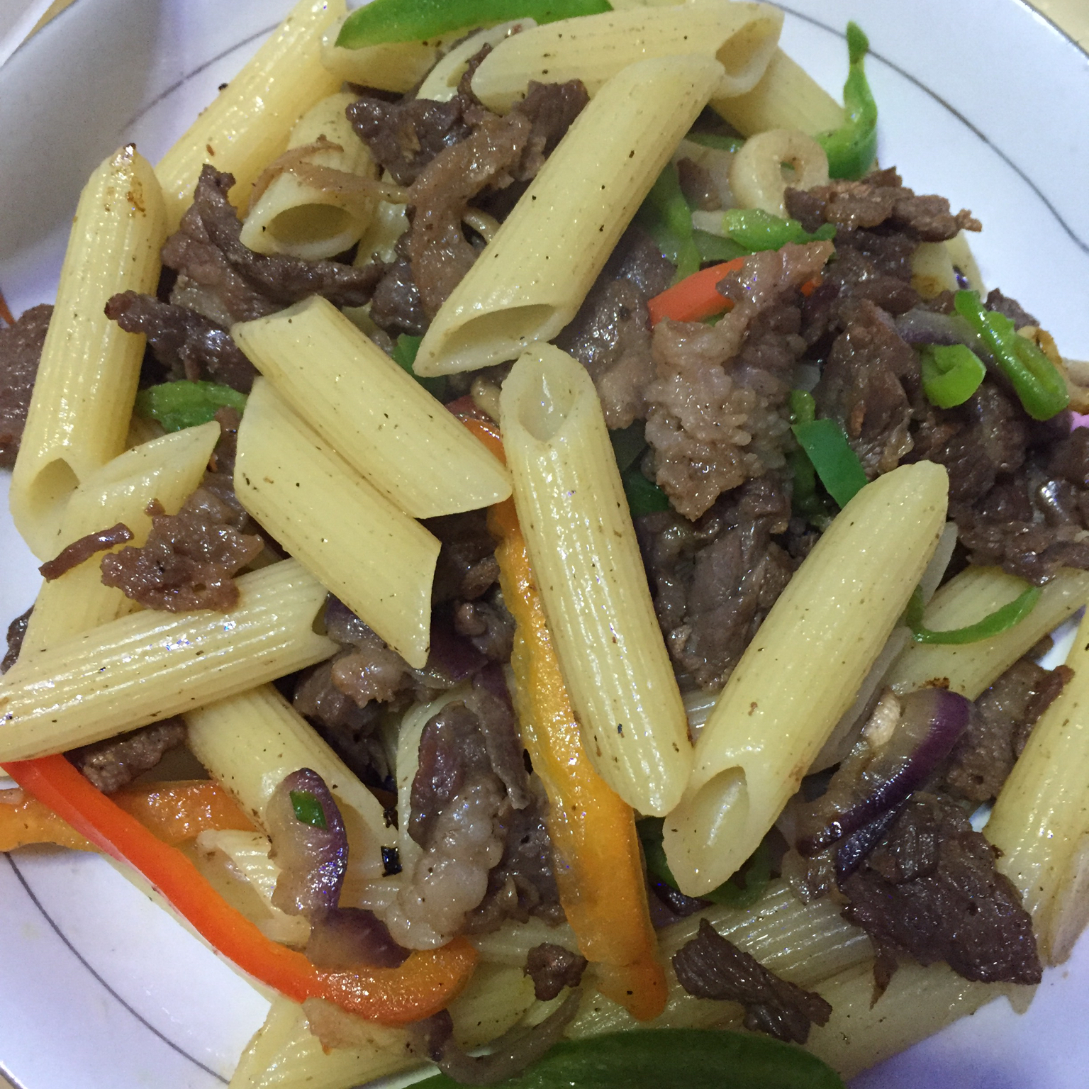 香辣牛排通心粉（意面）