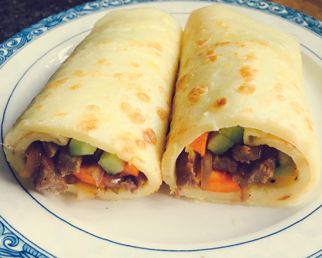 牛肉卷饼的做法