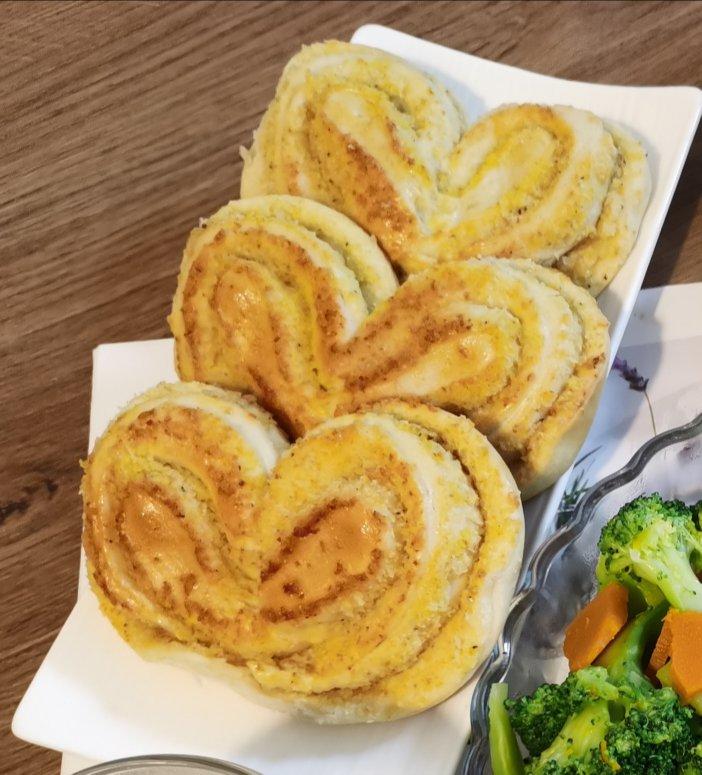 心形椰蓉面包