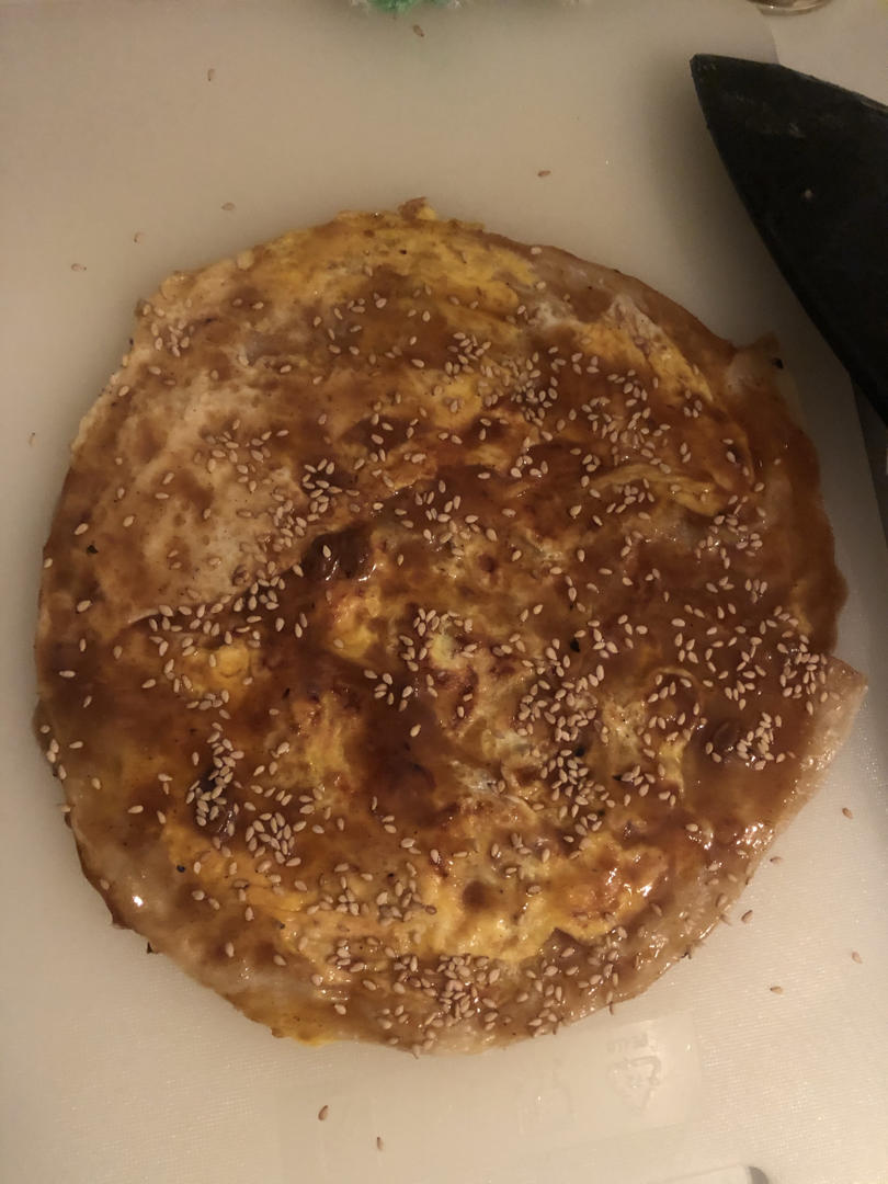 5⃣️分钟快手早餐，不用揉面❗️❗️秒杀路边摊酱香饼😋